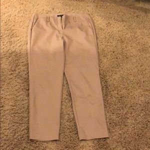 Light tan cropped trousers by Theory